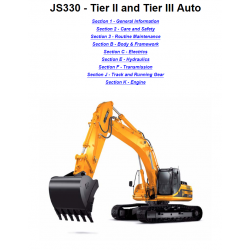 JCB instrukcje napraw + schematy + DTR: JCB Koparki ​​​​​​​JS330 - Tier II - Tier III Auto instrukcja naprawy